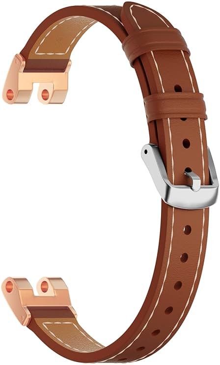 EANWireless Compatible for Garmin Lily Band,Leather Wristband Adjustable Replacement Slim Accessory Fit for Garmin Lily Smartwatch Women Dressy - Product Image