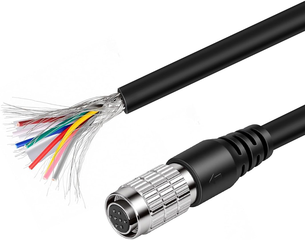 ZBLZGP Hirose HR25-7TP-8S Shielded 8 Pin Cable Male Female to Open for FLIR ACC-01-3000 CCD GIGE Industrial Camera Machine Vision (Female 8 Pin Cable, 3M/9.84FT) - Product Image