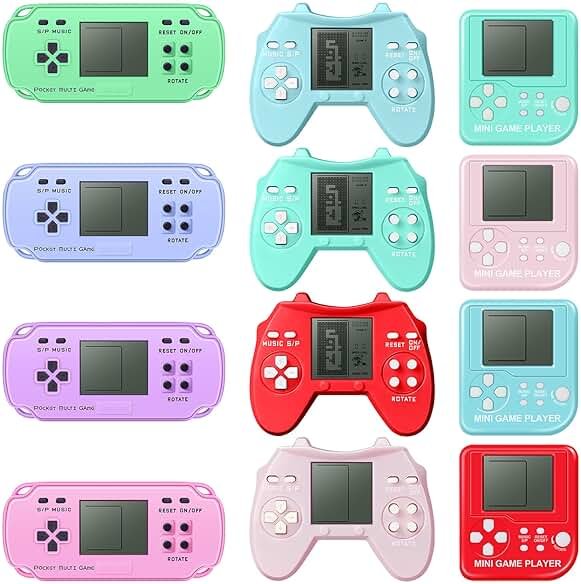 SSRMX 12Pcs Video Game Birthday Party Favors for Kids, Video Game Console Keychain for Boys Girls Birthday Supplies Classroom Prizes - Product Image