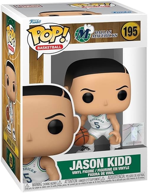 Funko POP NBA: Mavs - RS Jason Kidd - Collectable Vinyl Figure - Gift Idea - Official Merchandise - for Kids & Adults - Sports Fans - Model Figure for Collectors and Display - Product Image