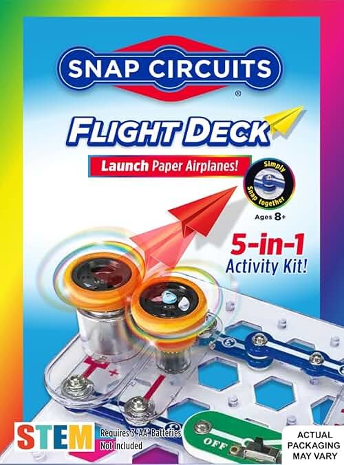 Snap Circuits Flight Deck Science/STEM Toy kit | Ages 8+ | Construction Gift for Boys and Girls - Product Image