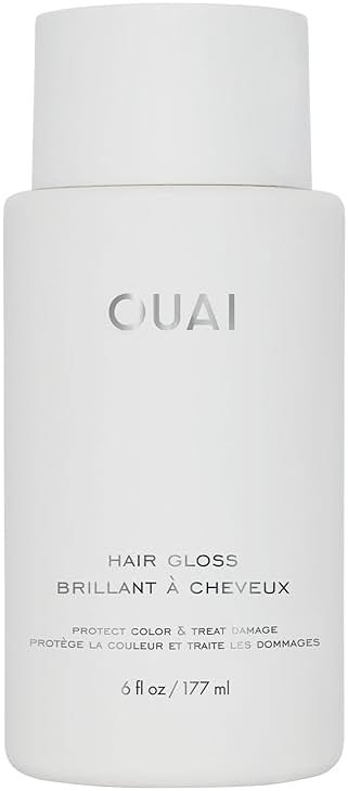 OUAI Hair Gloss - In-Shower Shiny Hair Treatment & Glaze with Frizz Control - Heat Protectant Infused with Hyaluronic Acid, Rice Water & Panthenol - Paraben, Phthalate & Sulfate Free (6 Oz) - Product Image