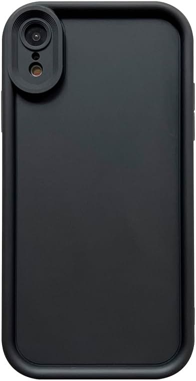 Puxicu Slim Case for iPhone XR, Enhanced Camera Protection, Shockproof Skin-Friendly Touch Soft Case Cover for iPhone XR Phone 6.1 inch, Black - Product Image
