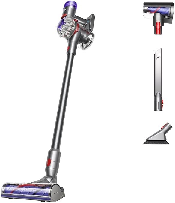 Dyson V8 Plus Cordless Vacuum, Cleans Hard Floors and Carpets, Detangles, Converts to Handheld, 115AW, 2 Power Modes, Up to 40 Minutes¹ - Product Image