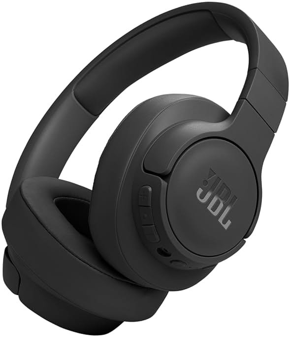 JBL Tune 770NC - Adaptive Noise Cancelling with Smart Ambient Wireless Over-Ear Headphones, Bluetooth 5.3, Up to 70H Battery Life with Speed Charge, Lightweight, Comfortable & Foldable Design (Black) - Product Image