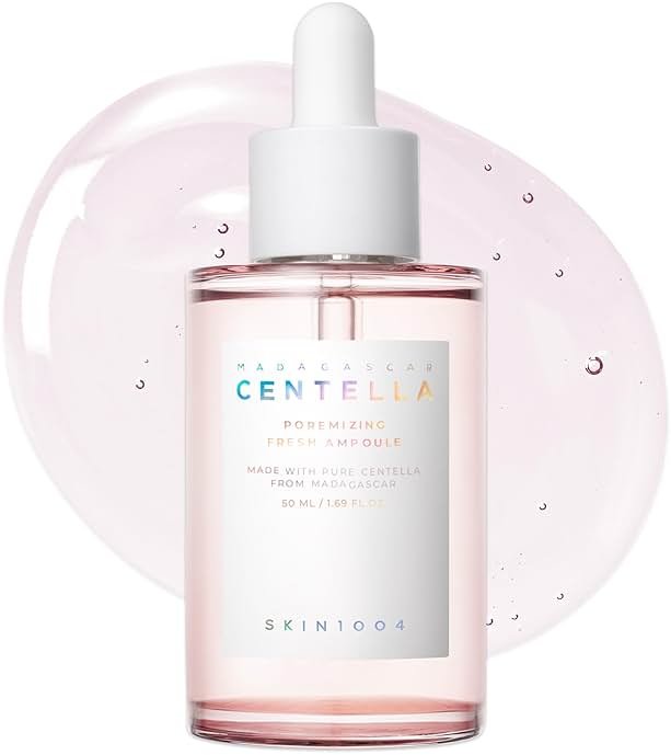 SKIN1004 Centella Poremizing Fresh Ampoule 1.69 fl.oz, 50ml, Korean Pink Serum for Enlarged Pores Minimizing with Madagascar Centella and Himalayan Pink Salt, Hydrating Facial Serum, Korean Skin Care - Product Image