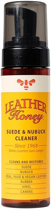 Leather Honey Suede Cleaner: Non-Toxic Suede & Nubuck Care, Made in the USA Since 1968. Clean and Restore Suede & Nubuck Shoes, Boots, Jackets, Uggs, Bags, Purses and More. Safe for Any Color & White - Product Image