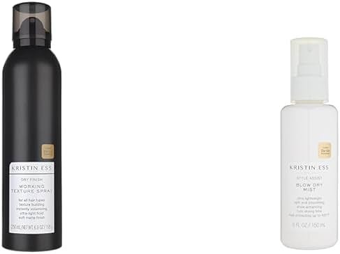 Kristin Ess Hair Spray for Volume, Texture & Style - Blow Dry Mist with Heat Protectant, Anti-Humidity Frizz Control & Shine Enhancing - Product Image