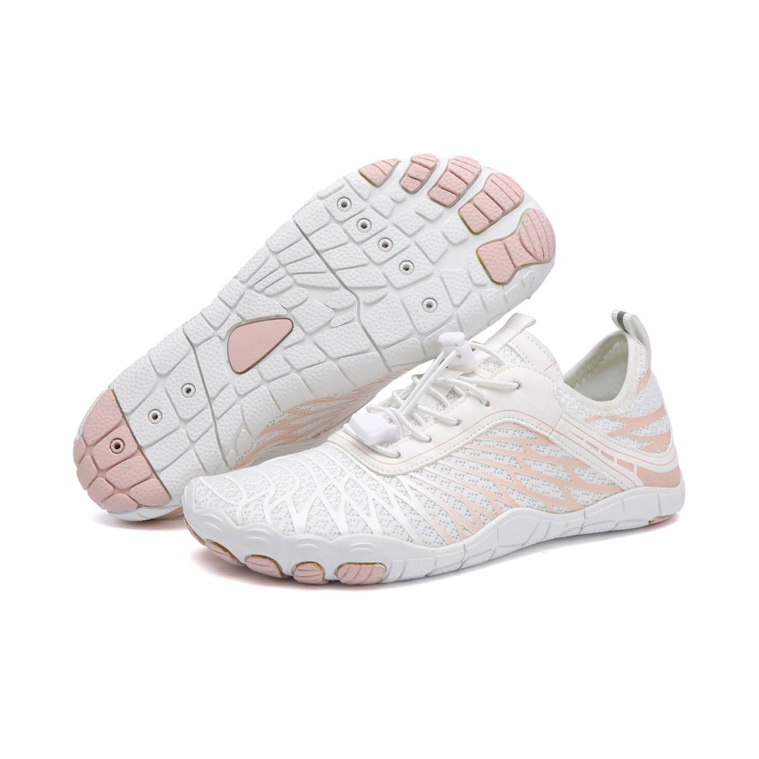 Hike Barefoot Shoes for Women Men with Wide Toe Box, Healthy & Non-Slip Breathable Barefoot Water Shoes Beach Pool Aqua Swim Surf Hiking Walking Shoes - Product Image