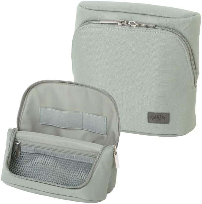 ソニック(Sonic) Sonic Utlim Sma-Sta Ash Wide Mobile Standing Case, Workspace Bag, Converts Into Stand for Smartphone, Stationery, Tech Accessories, Makeup Brush Holder, and More, UT-8655-GL, Moss Grey - Product Image