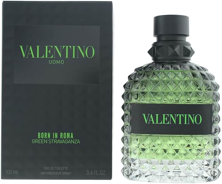 Valentino Uomo Born In Roma Green Stravaganza by Valentino for Men - 3.4 oz EDT Spray - Product Image