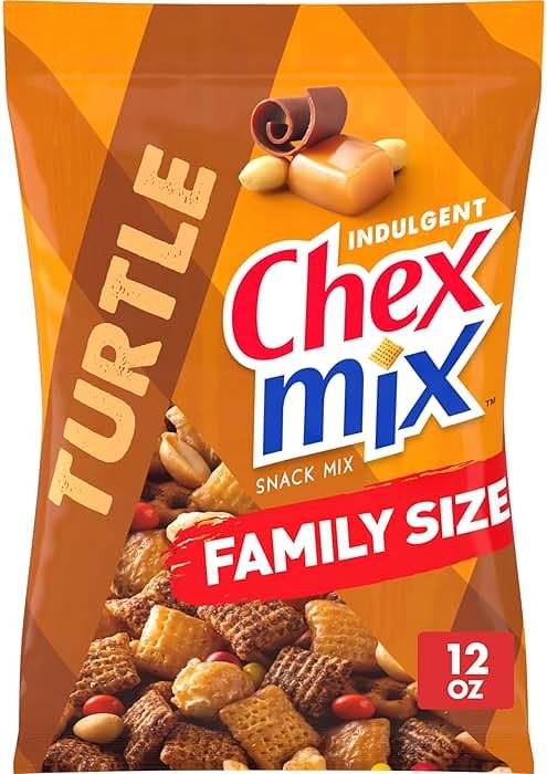 Chex Mix Turtle Snack Mix, Indulgent Snack Bag, Family Size, 13.5 oz - Product Image