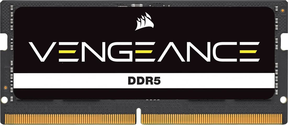CORSAIR Vengeance SODIMM DDR5 RAM 16GB (1x16GB) Up to 5600MHz CL48 Intel XMP 3.0 Desktop Computer Memory - Black (CMSX16GX5M1A5600C48) - Product Image