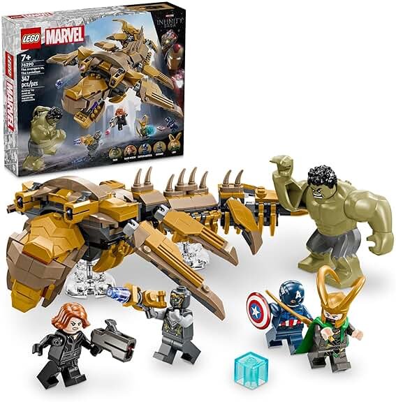 LEGO Marvel The Avengers vs. The Leviathan Superhero Toy, Building Set for Kids with Hulk Action Figure Plus 4 Marvel Minifigures, Avengers Birthday Gift for Boys and Girls Ages 7 and Up, 76290 - Product Image