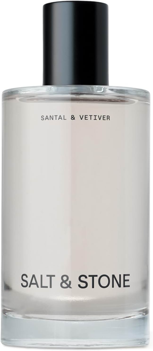 Salt & Stone Body Mist | Santal & Vetiver | Skincare Infused Hair & Body Spray for Women and Men | Hydrating Fragrance with Glycerin and Red Algae | Vegan, Cruelty Free, 3.4 fl oz - Product Image
