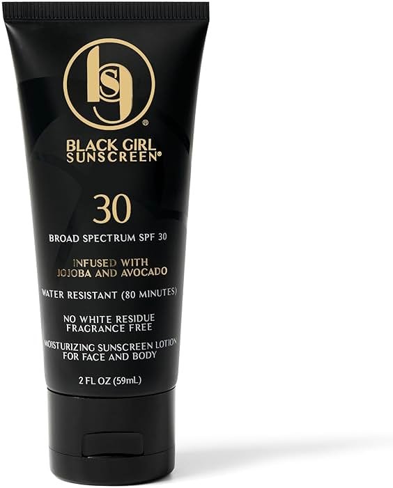 Black Girl Sunscreen SPF 30 for the Face & Body - Moisturizing Sun Protection, SPF 30, Sun Lotion for Women, Ultra Sheer, Travel Size, No White Cast for Melanin Rich Skin - 2 fl oz - Product Image