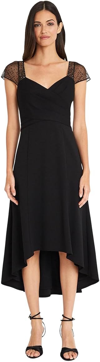 Maggy London Women's Elegant High-Low Cocktail Dress for Women with Sweetheart Neckline | Wedding Guest Dresses for Women. - Product Image