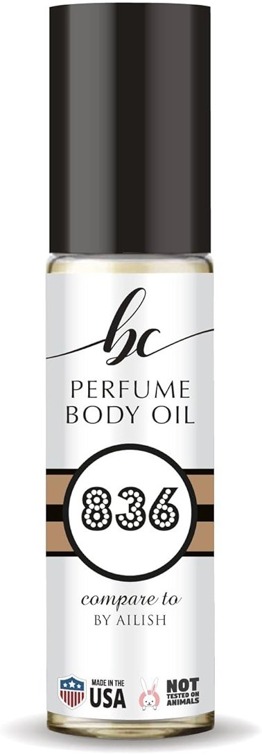 CA Perfume Impression of By Ailish for Women Fragrance Oil Amber Vanilla Scent Long Lasting Perfumes for Women Travel Size TSA Ready Mini Parfum Body Oil Roll-on 0.33 Fl Oz 10ml - Product Image