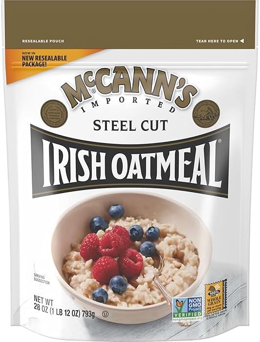 McCann's Irish Oatmeal, Traditional Steel Cut Oats, 28 Ounce Bag (Pack of 6) - Product Image