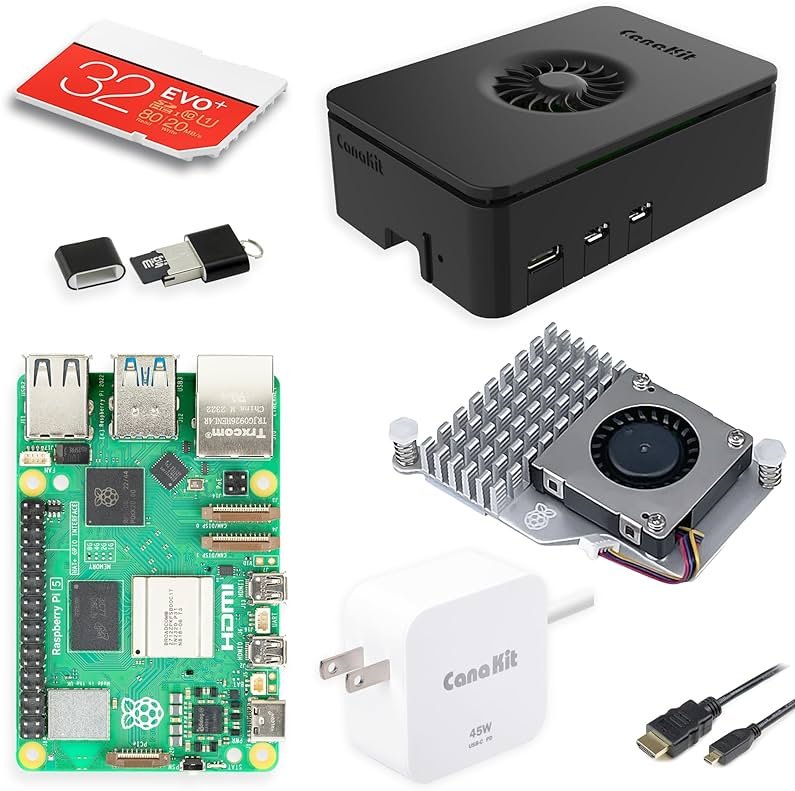 CanaKit Raspberry Pi 5 Essentials Starter Kit (8GB RAM) - Product Image