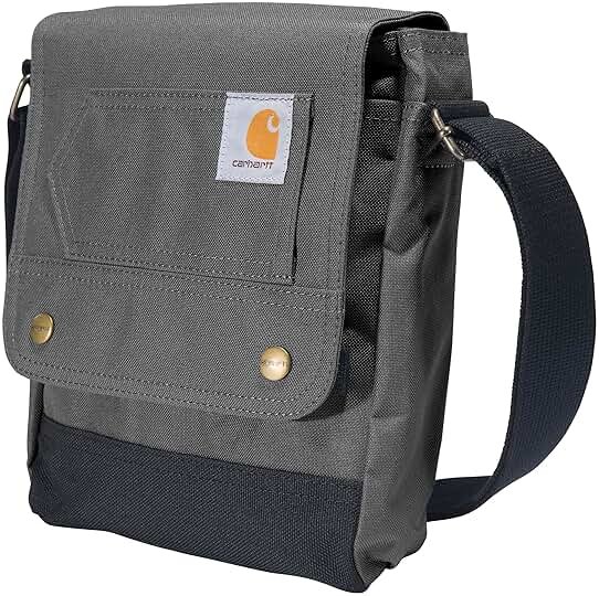 Carhartt Crossbody Snap Bag, Durable, Adjustable Shoulder Bag with Flap Over Snap Closure - Product Image