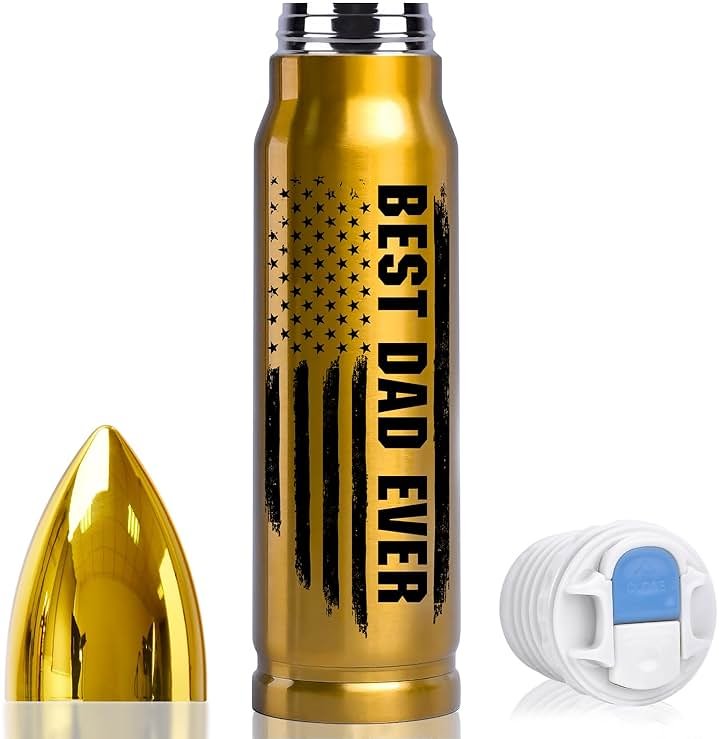 Tmacker Fathers Day Dad Gifts for Dad from Daughter Wife - 17oz Stainless Steel Bullet Tumbler Coffee Mug Birthday Gifts for Men Grandpa on Christmas Anniversary Valentines Stocking Stuffers for Men - Product Image