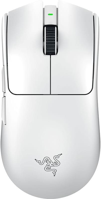 Razer Viper V3 Pro Wireless Esports Gaming Mouse: Symmetrical - 55g Lightweight - 8K Polling - 35K DPI Optical Sensor - Gen3 Optical Switches - 8 Programmable Buttons - 95 Hr Battery - White - Product Image