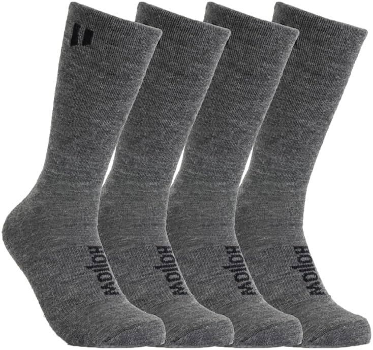 HOLLOW Alpaca Crew Socks for Men and Women, Moisture Wicking Alpaca Socks for Hiking, Running, Temperature Regulating - Product Image
