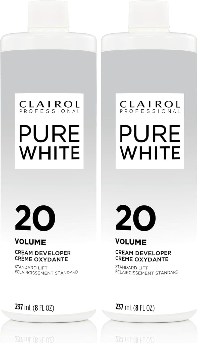 Clairol Professional Clairoxide Pure White 20 Volume Creme Developer, 8 Fl Oz (Pack of 2) - Product Image