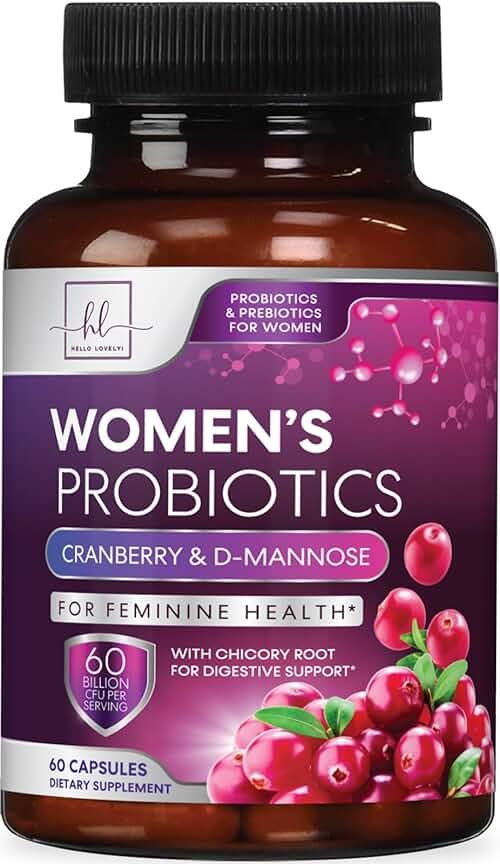 Probiotics for Women - Prebiotic and Probiotic Blend 60 Billion CFU Per Serving - 16 Strain Women's Probiotic for pH Balance & Vaginal Support - Digestive & Immune Support, Bottled USA - 60 Capsules - Product Image