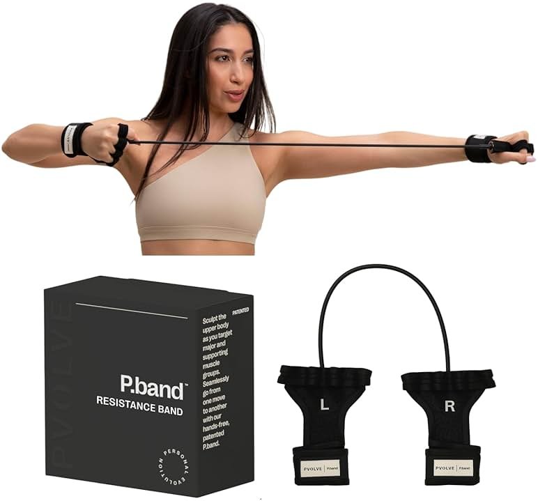 Pvolve P.Band Exercise Resistance Band - Home Workout Equipment to Strengthen Arms, Back and Shoulders, Light Weight Comfortable Glove Design to Improve Mobility, Stability and Posture - Product Image