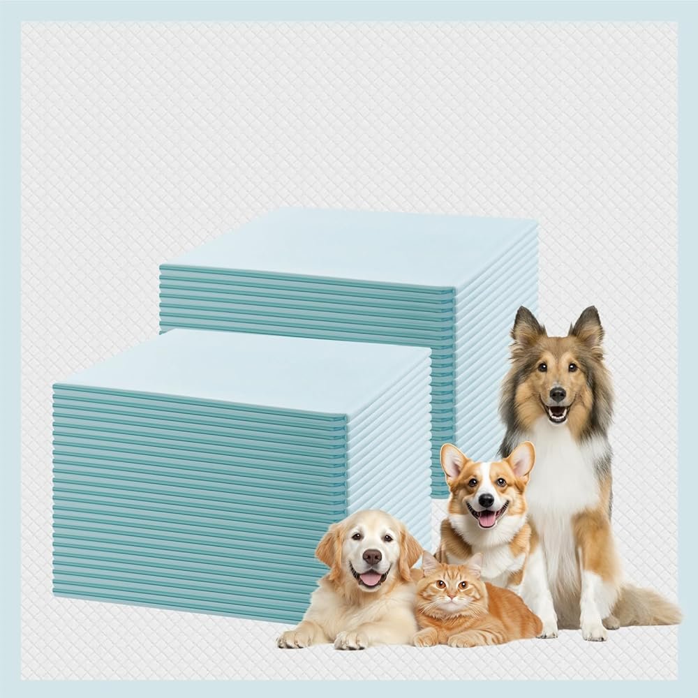 GWT Puppy Pads Extra Large 28x34 Inch - 40 Count Dog Pee Pads, Ultra Absorbent 5-Layer Leak-Proof Potty Training Pads for Dogs, Puppies, Cats & All Pets | XL Disposable Pee Pad Indoor Outdoor Use - Product Image