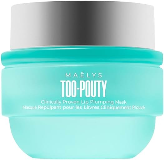 MAËLYS TOO-POUTY Lip Plumping Mask - Dual-Use Lip Treatment and Primer - Visibly Smooths Fine Lines and Enhances Fullness (0.5 Fl Oz) - Product Image