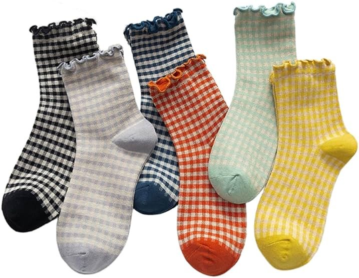 MeganJDesigns Athletic Socks for Women and Girls Cute Cotton Sock - Product Image
