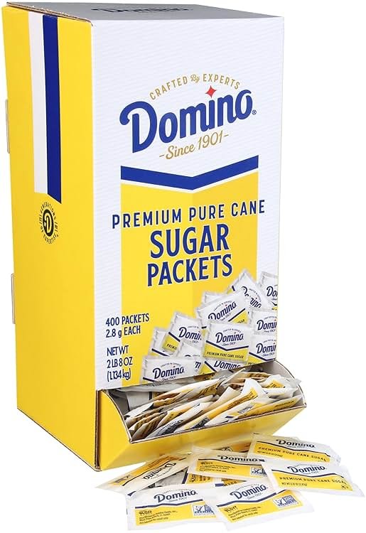 Domino® Sugar Packets, 400 Sugar Packets (2.8 g each) in Dispenser Box - Product Image