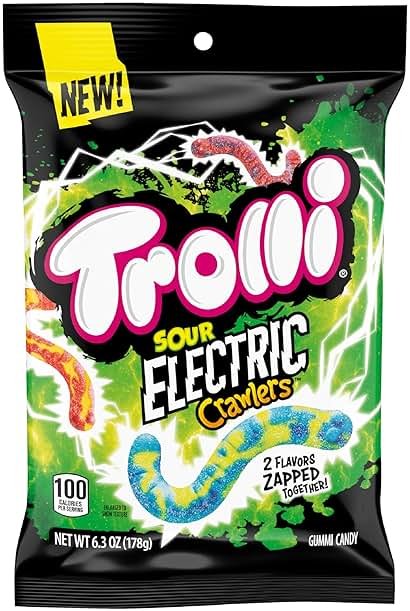 Trolli Electric Crawlers Candy, 6.3 Ounce Bag - Product Image