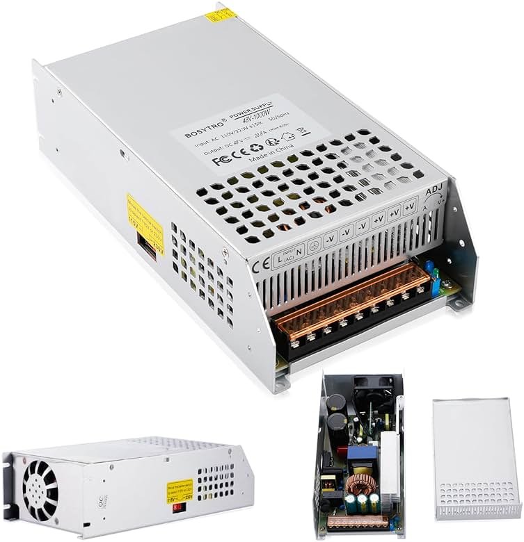 BOSYTRO DC 48V 20.8A 1000W Switching Power Supply SMPS AC 110V / 220V-DC 48V Transformer Adapter, for LED Strip Light, CCTV Camera Security System,Computer Project of Industrial Power Supplies - Product Image