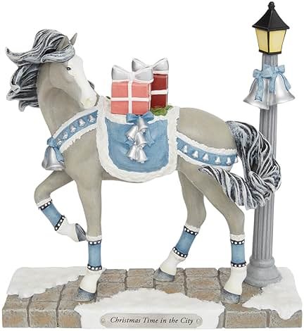Enesco The Trail of Painted Ponies Christmas Time in The City Figurine, 8 Inch, Multicolor - Product Image