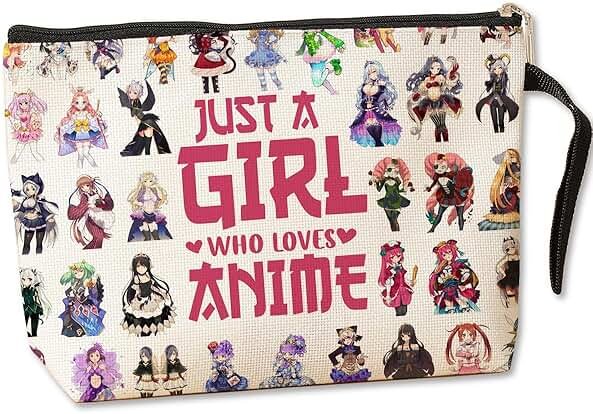 Anime Gifts Anime Merch Cosmetic Bag Kawaii Stuff Anime Stuff Manga Toiletry Bag Graduation Nurse Day Funny Makeup Bag Birthday Gifts for Anime Lovers Fans Women Teens Girls Best Friend Niece - Product Image