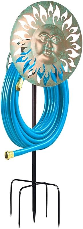 dreamskip Garden Hose Holder Freestanding, Outdoor Water Hose Holder Heavy Duty, Hose Reel Stand, Outside Metal Hose Rack Hanger Storage - Product Image