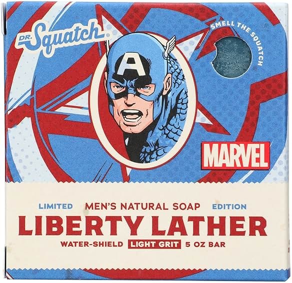 Dr. Squatch Natural Bar Soap Liberty Lather (Captain America) 5 oz. - Product Image
