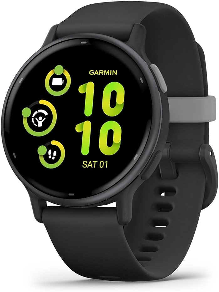 Garmin vívoactive 5, Health and Fitness GPS Smartwatch, AMOLED Display, Up to 11 Days of Battery (Renewed) (Slate) - Product Image
