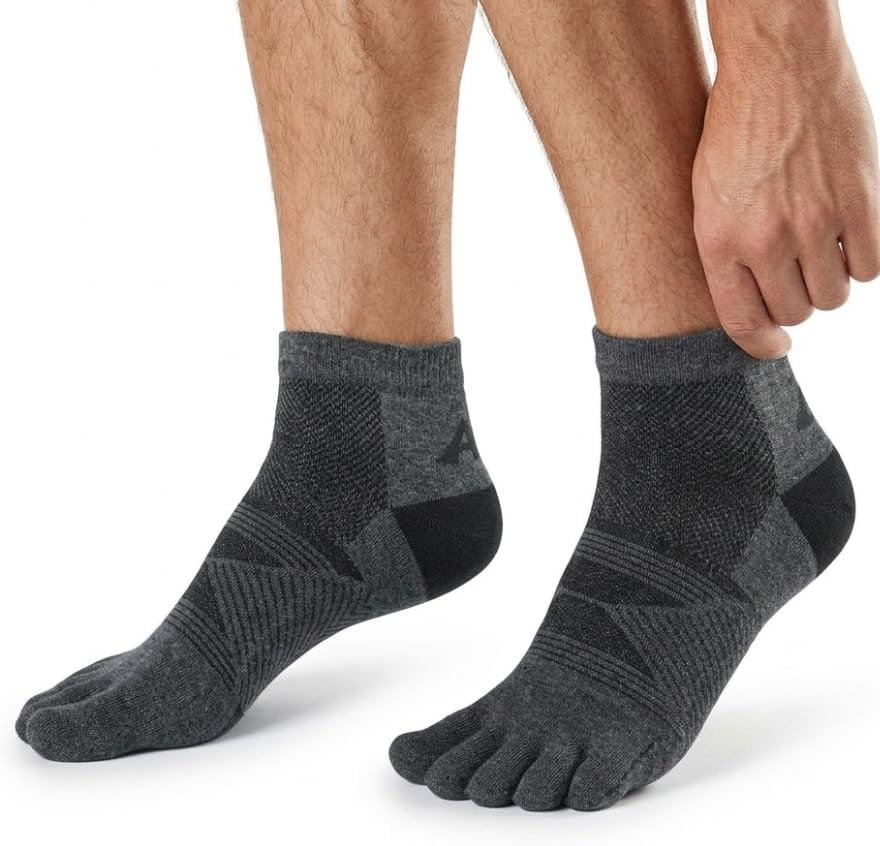 COLORADO SOCK CO – Midweight Merino Toe Socks for Men & Women – Durable, Blister Prevention, Hiking & Running Socks – 2 Pair - Product Image