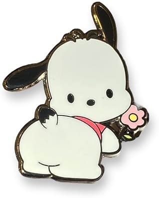Pochacco Plush Pin and Keychain - Pochacco Gifts: Enamel Pin Set - Product Image