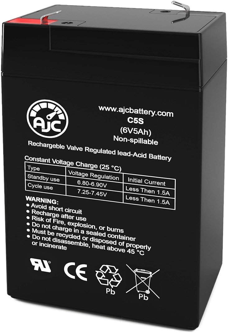 AJC Battery Compatible with Razor Jr. Mini Mod Pink 20115261 6V 5Ah Ride-On Toy Battery - Product Image