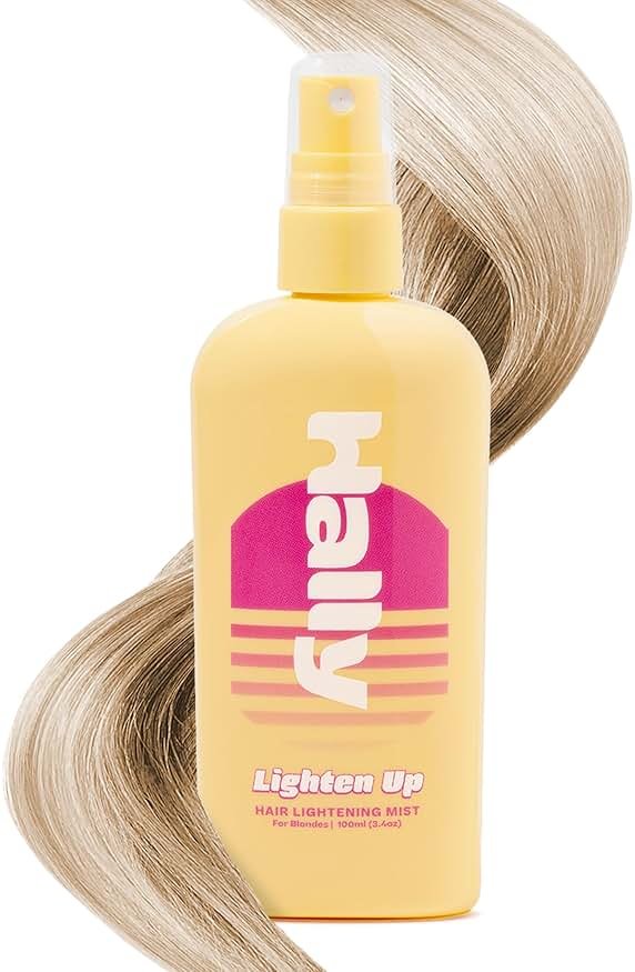 Hally Hair Lighten Up - Hair Lightener for Blondes | Gradually Lightens 2-3 Shades | Sun & Heat Activated Highlight Spray | Vegan & Ammonia-Free Hair Lightening - 3.4 oz - Product Image