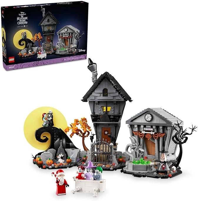 LEGO Disney Tim Burton's The Nightmare Before Christmas Decor - Building Set for Adults for Display, Ages 18+ - Collectible DIY Craft for Fans of Iconic Movie with Minifigures Included - 21351 - Product Image