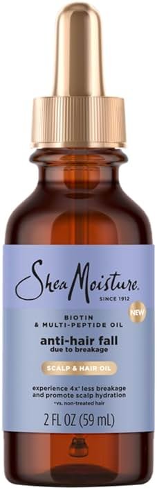 Shea Moisture Scalp & Hair Oil Anti-Hair Fall for Healthy Looking Hair and Moisturized Scalp, with Biotin & Multi-Peptide ScalpBoost Technology, 2 oz - Product Image