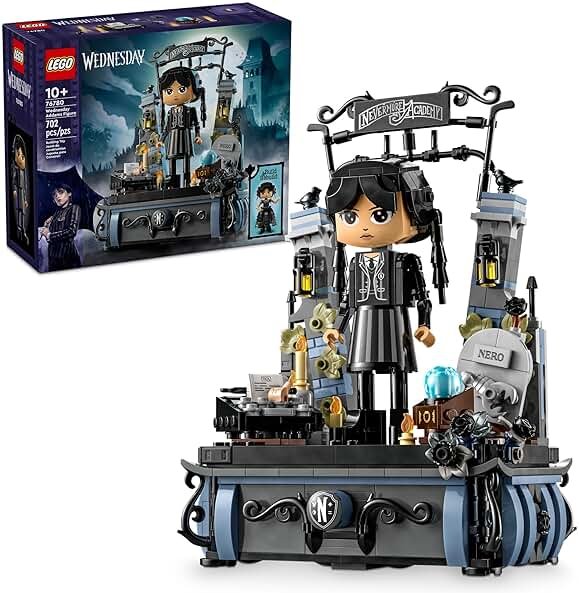 LEGO Wednesday Addams Figure - Building Toy for Kids, Girls & Boys, Ages 10+ - Collectible Wednesday Addams Doll with Display for Fans - Gift Idea for Birthday - 76780 - Product Image