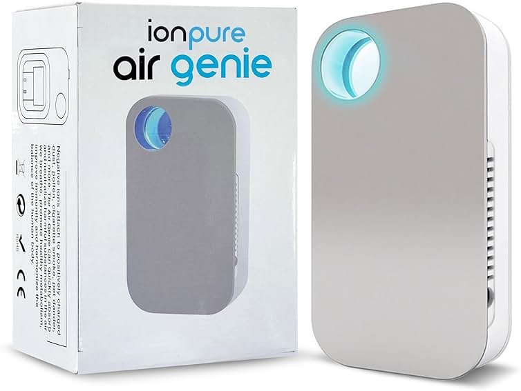 Ion Pure Plug In Air Purifier for Home | Negative Ion Technology for Allergen and Odor Reduction No Filter Compact, Quiet Operation Air Ionizers for Home Kitchen, Bedroom, Bathroom Air Purifiers - Product Image